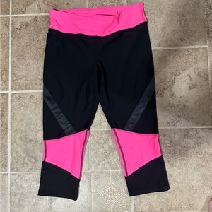 Black and Pink Athletic Leggings